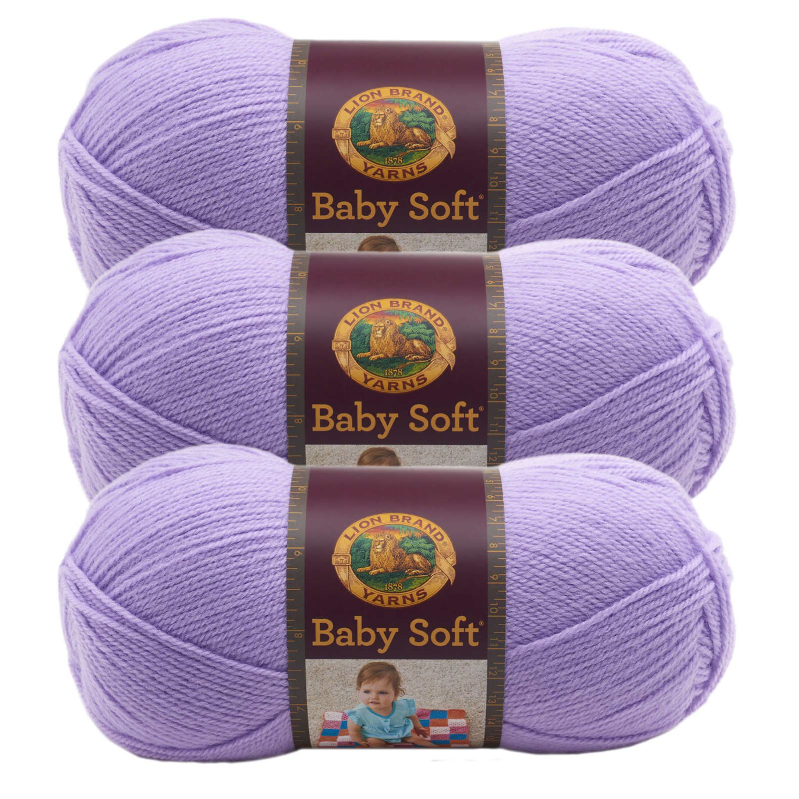 3 Pack Lion Brand® Baby Soft® Yarn
